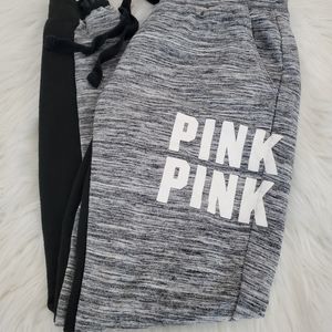 PINK XS collegiate fit jogger sweats. runs small